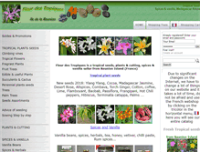 Tablet Screenshot of fleur-des-tropiques.com